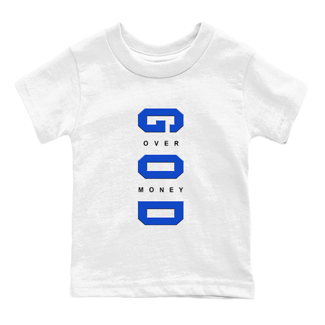 12s Blueberry shirts to match jordans God Over Money sneaker match tees AJ12 Retro Blueberry match shoes to clothes SNRT Sneaker Tees Youth Baby White 2 tee