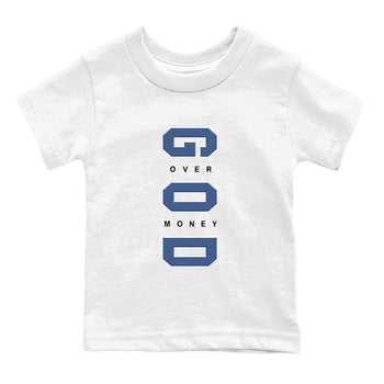 3s For The Love to match jordans God Over Money sneaker match tees A Ma Maniere "For The Love" match shoes to clothes SNRT Sneaker Tees Youth Baby White 2 tee