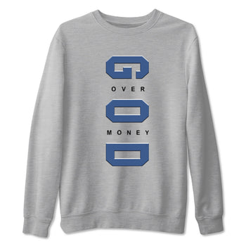 3s For The Love to match jordans God Over Money sneaker match tees A Ma Maniere "For The Love" match shoes to clothes SNRT Sneaker Tees unisex cotton Heather Grey 2 shirts