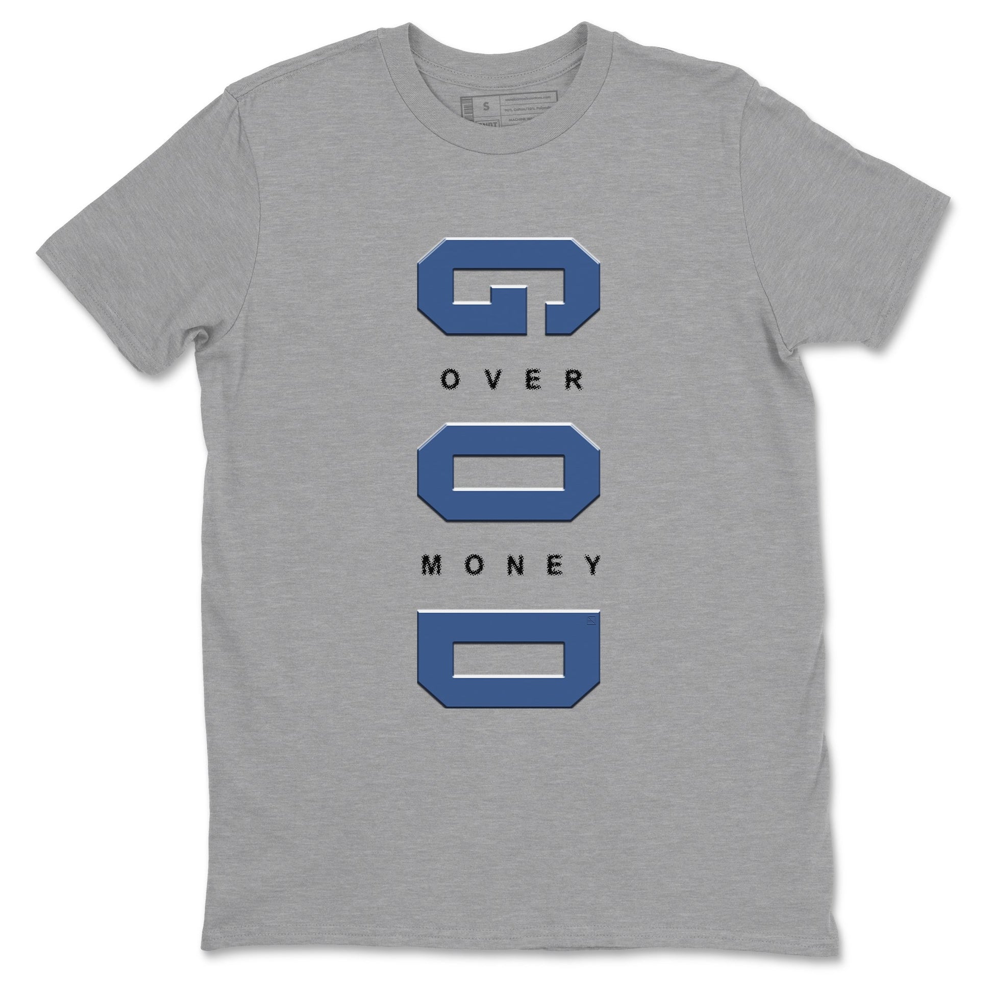 3s For The Love to match jordans God Over Money sneaker match tees A Ma Maniere "For The Love" match shoes to clothes SNRT Sneaker Tees unisex cotton Heather Grey 2 shirts
