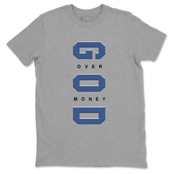 3s For The Love to match jordans God Over Money sneaker match tees A Ma Maniere "For The Love" match shoes to clothes SNRT Sneaker Tees unisex cotton Heather Grey 2 shirts