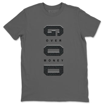 Air Jordan 3 Black Cat shirts to match jordans God Over Money sneaker match tees Jordan 3 Retro Black Cat best t shirts to wear with jordans SNRT Sneaker Tees unisex cotton Cool Grey 2 shirts