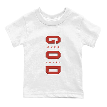 4s Brick By Brick best t shirts to wear with jordans God Over Money sneaker match tees Nigel Sylvester x Air Jordan 4 Brick by Brick match shoes to clothes SNRT Sneaker Tees Youth Baby White 2 tee