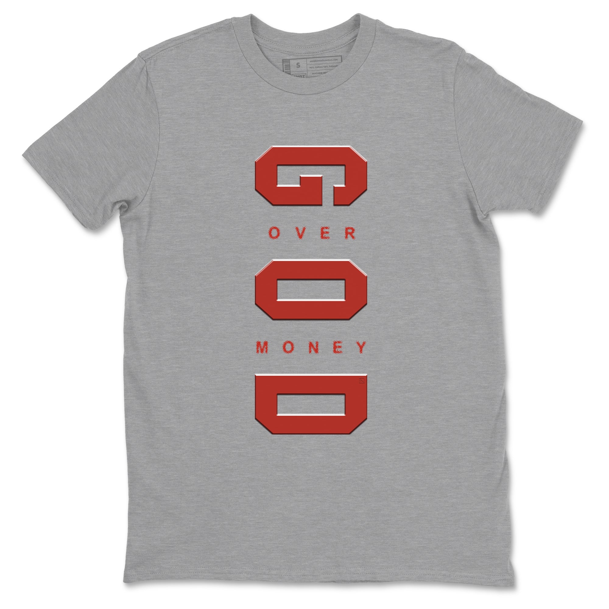 4s Brick By Brick best t shirts to wear with jordans God Over Money sneaker match tees Nigel Sylvester x Air Jordan 4 Brick by Brick match shoes to clothes SNRT Sneaker Tees unisex cotton Heather Grey 2 shirts