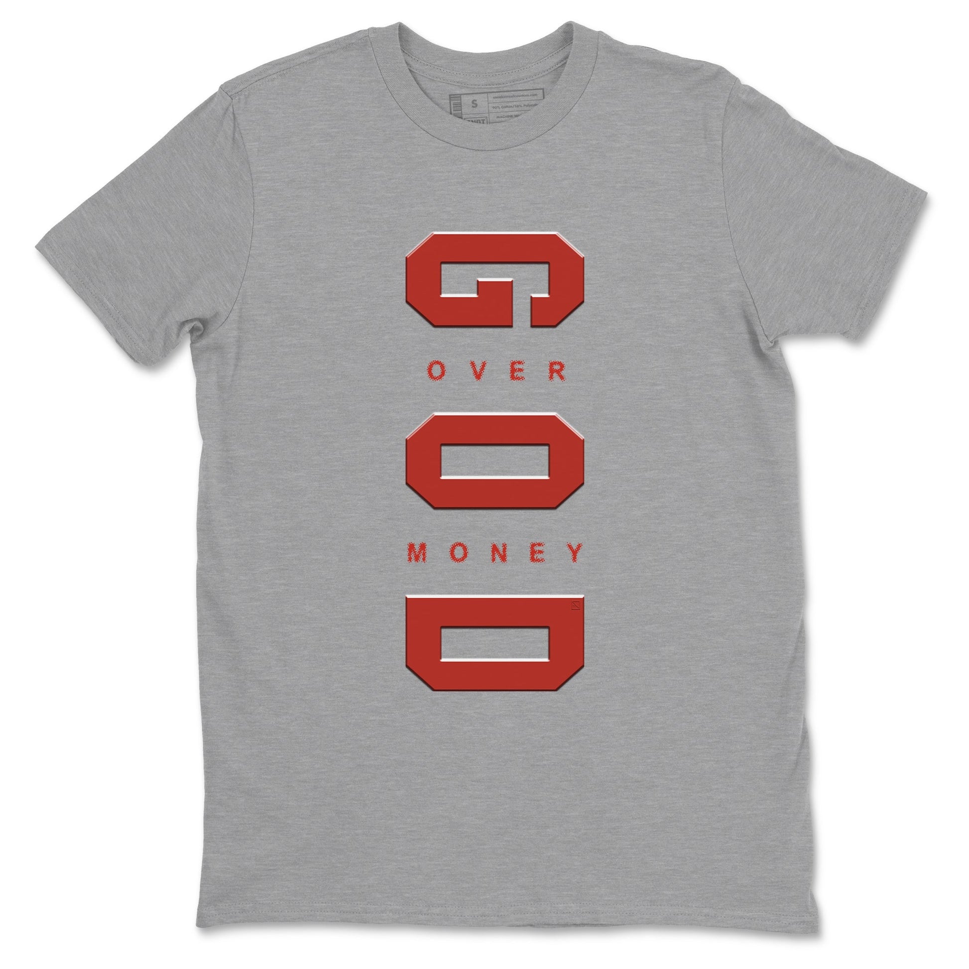 4s Brick By Brick best t shirts to wear with jordans God Over Money sneaker match tees Nigel Sylvester x Air Jordan 4 Brick by Brick match shoes to clothes SNRT Sneaker Tees unisex cotton Heather Grey 2 shirts