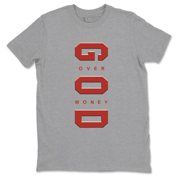 4s Brick By Brick best t shirts to wear with jordans God Over Money sneaker match tees Nigel Sylvester x Air Jordan 4 Brick by Brick match shoes to clothes SNRT Sneaker Tees unisex cotton Heather Grey 2 shirts