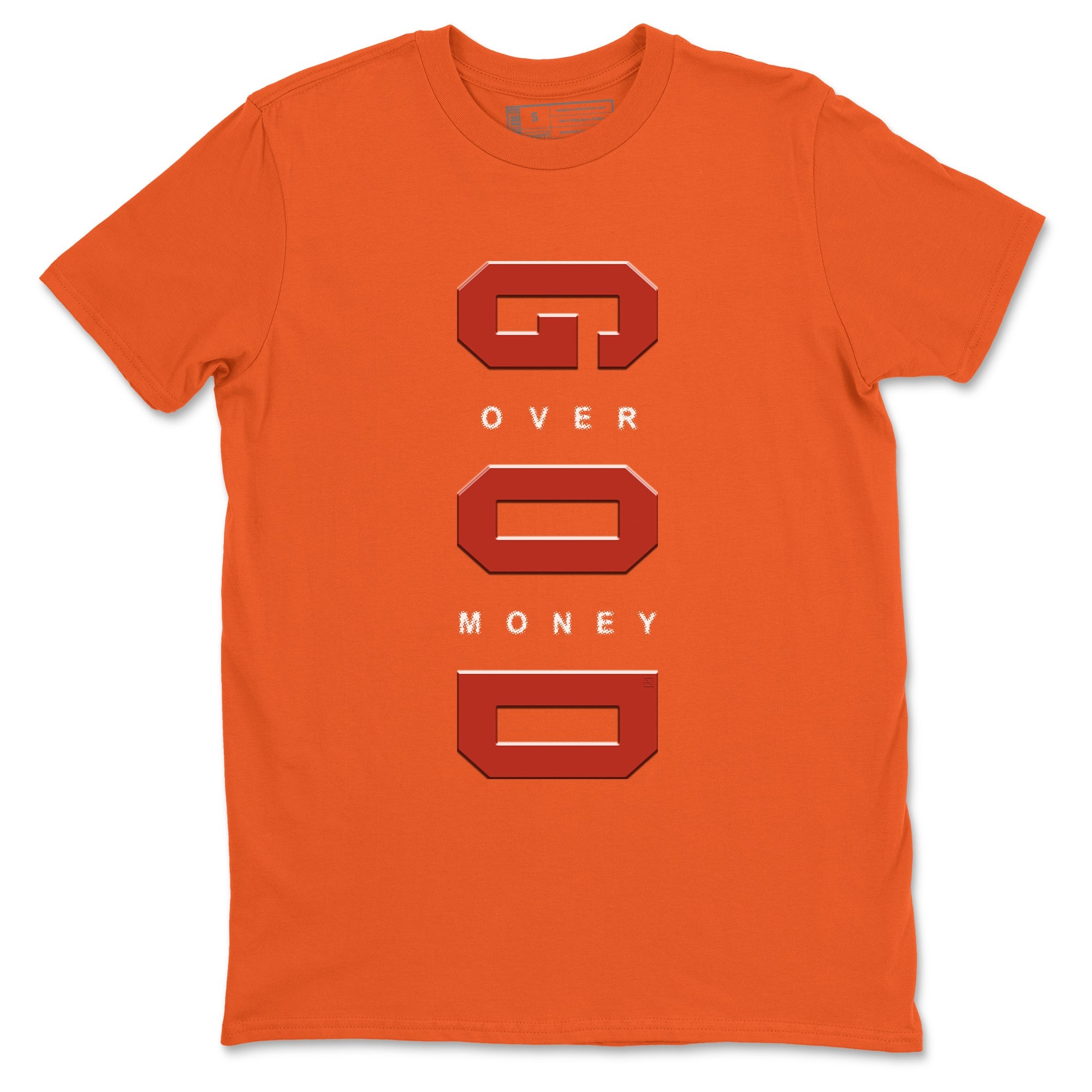 4s Brick By Brick best t shirts to wear with jordans God Over Money sneaker match tees Nigel Sylvester x Air Jordan 4 Brick by Brick match shoes to clothes SNRT Sneaker Tees unisex cotton Orange 2 shirts