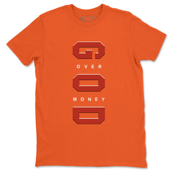 4s Brick By Brick best t shirts to wear with jordans God Over Money sneaker match tees Nigel Sylvester x Air Jordan 4 Brick by Brick match shoes to clothes SNRT Sneaker Tees unisex cotton Orange 2 shirts