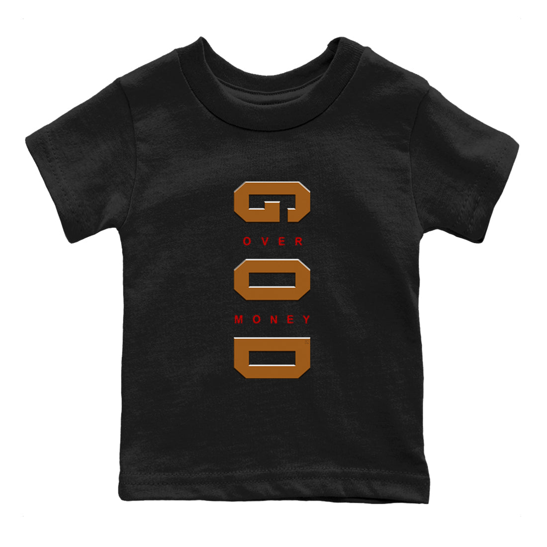 5s Archaeo Brown t shirts to match sneakers God Over Money sneaker match tees Air Jordan 5 Retro Archaeo Brown tee SNRT Sneaker Tees Youth Baby Black 2 tee