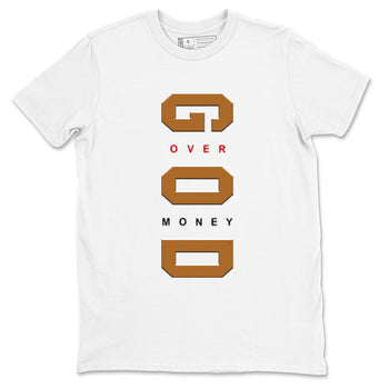 5s Archaeo Brown t shirts to match sneakers God Over Money sneaker match tees Air Jordan 5 Retro Archaeo Brown tee SNRT Sneaker Tees unisex cotton White 2 shirts