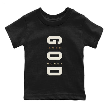 5s Golden Ticket shirts to match jordans God Over Money best t shirts to wear with jordans AJ 5 Retro Golden Ticket match shoes to clothes SNRT Sneaker Tees Youth Baby Black 2 tee