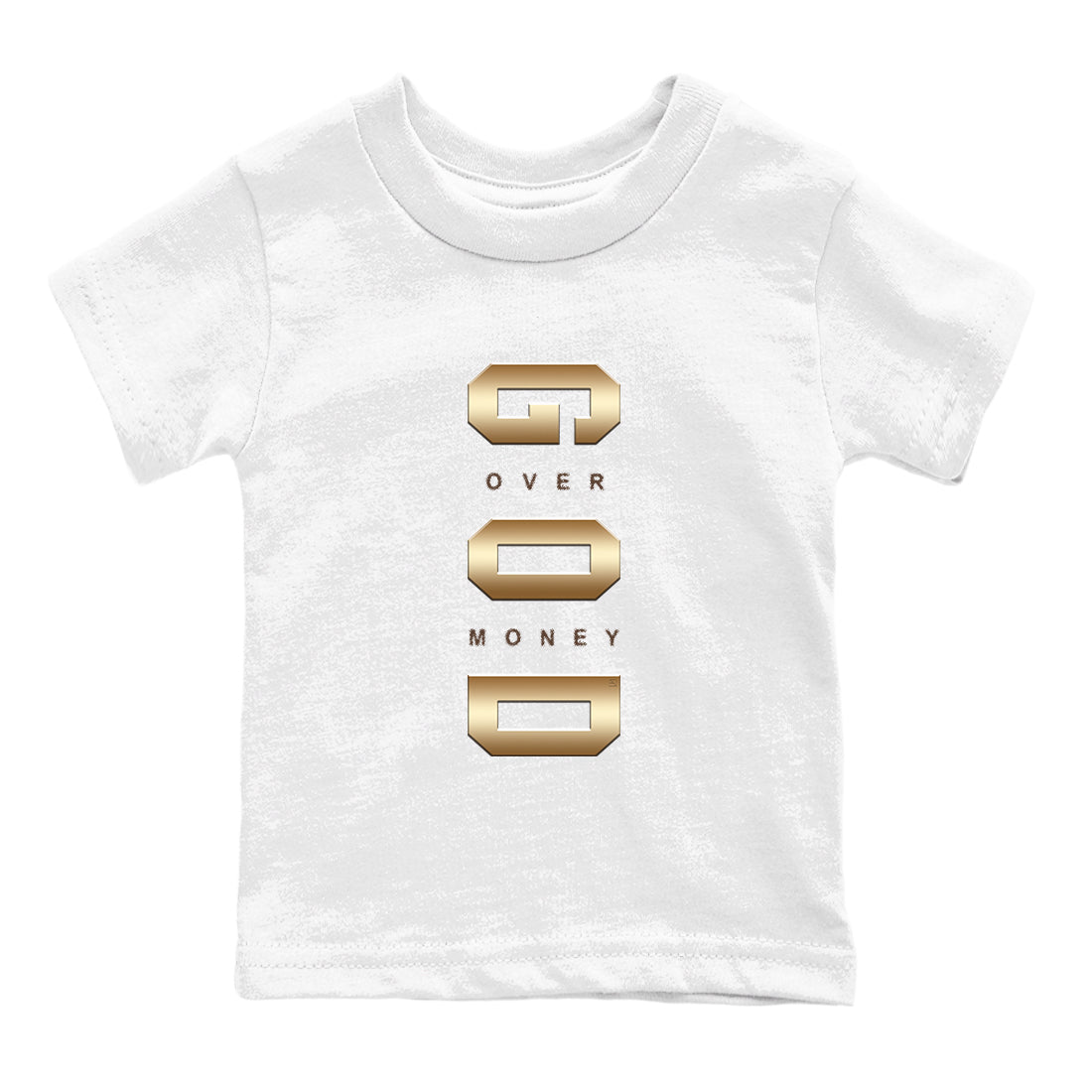 5s Golden Ticket shirts to match jordans God Over Money best t shirts to wear with jordans AJ 5 Retro Golden Ticket match shoes to clothes SNRT Sneaker Tees Youth Baby White 2 tee