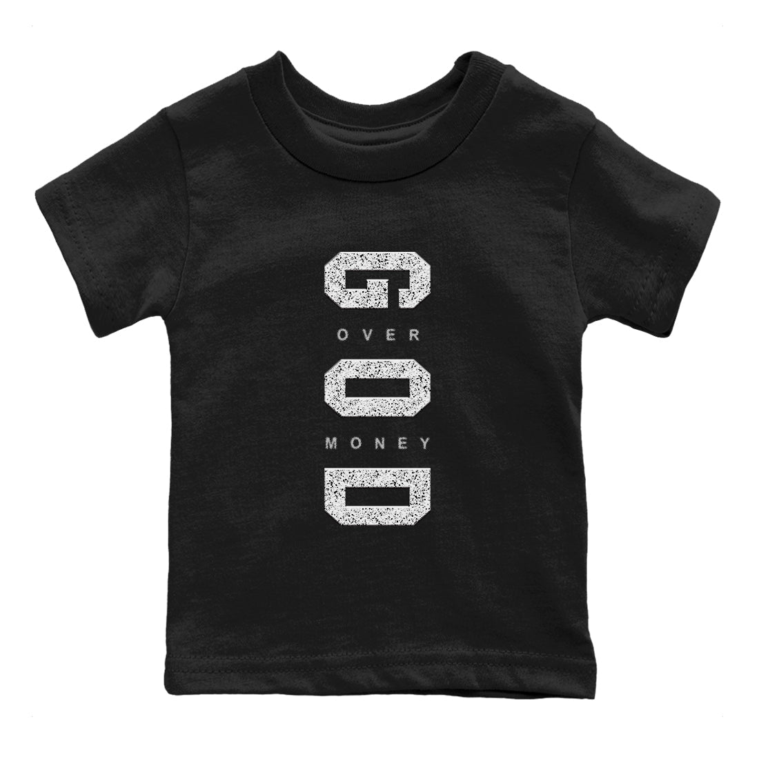 5s White Black shirts to match jordans God Over Money sneaker match tees Air Jordan 5 Retro White Black match shoes to clothes SNRT Sneaker Tees Youth Baby Black 2 tee