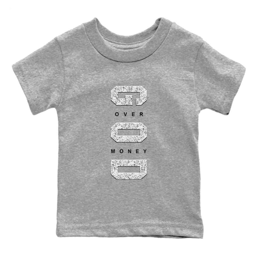 5s White Black shirts to match jordans God Over Money sneaker match tees Air Jordan 5 Retro White Black match shoes to clothes SNRT Sneaker Tees Youth Baby Heather Grey 2 tee