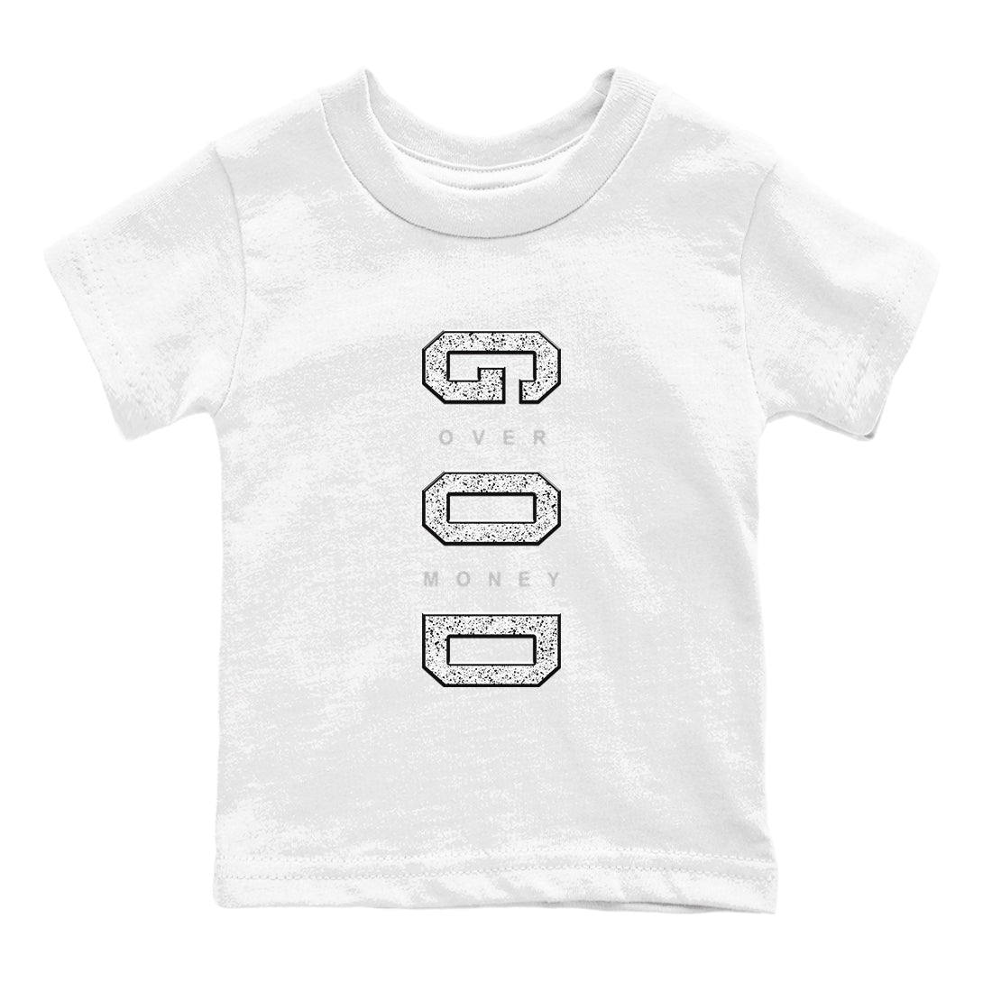 5s White Black shirts to match jordans God Over Money sneaker match tees Air Jordan 5 Retro White Black match shoes to clothes SNRT Sneaker Tees Youth Baby White 2 tee