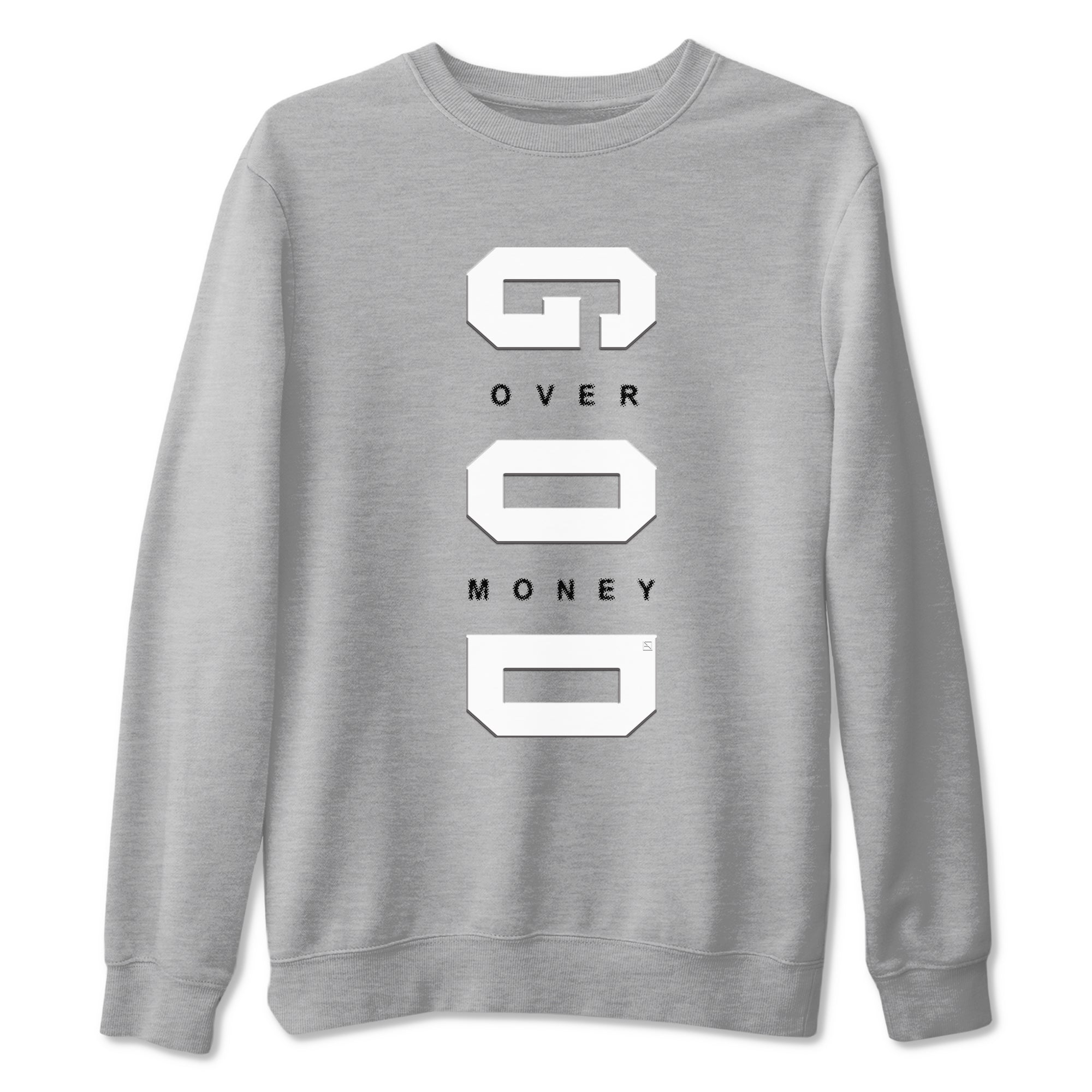 9s Cool Grey shirts to match jordans God Over Money sneaker match tees Air Jordan 9 Retro Cool Grey match shoes to clothes SNRT Sneaker Tees unisex cotton Heather Grey 2 shirts