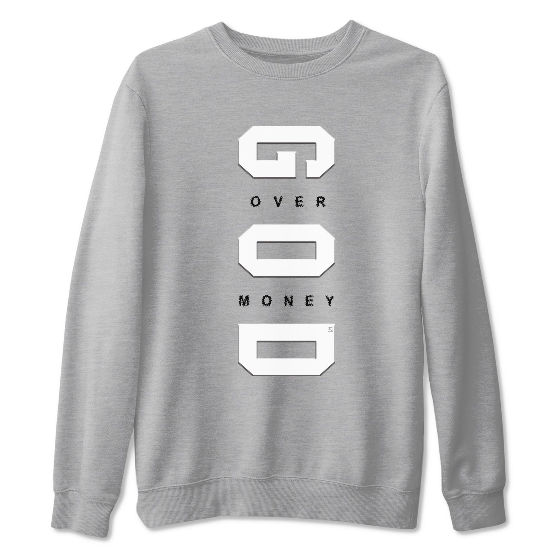 9s Cool Grey shirts to match jordans God Over Money sneaker match tees Air Jordan 9 Retro Cool Grey match shoes to clothes SNRT Sneaker Tees unisex cotton Heather Grey 2 shirts