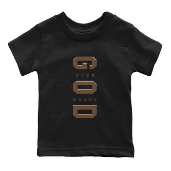 Jordan Jumpman Jack TR Travis Scott Dark Mocha shirts to match jordans God Over Money sneaker match tees Jordan Jumpman Jack Travis Scott Dark Mocha match shoes to clothes SNRT Sneaker Tees Youth Baby Black 2 tee