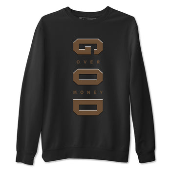 Jordan Jumpman Jack TR Travis Scott Dark Mocha shirts to match jordans God Over Money sneaker match tees Jordan Jumpman Jack Travis Scott Dark Mocha match shoes to clothes SNRT Sneaker Tees unisex cotton Black 2 shirts