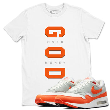 Air Max 1 OG '86 'Summit White and Cosmic Clay shirts to match jordans God Over Money sneaker match tees Air Max 1 Cosmic Clay match shoes to clothes SNRT Sneaker Tees unisex cotton White 1 shirts