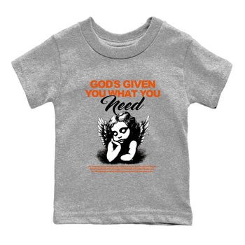 Sneaker match tees – Streetwear Graphic Tees Air Jordan 1 Shattered Backboard Sneakers – God's Given You What You Need Kids Craphic T-Shirt Heather Grey 2