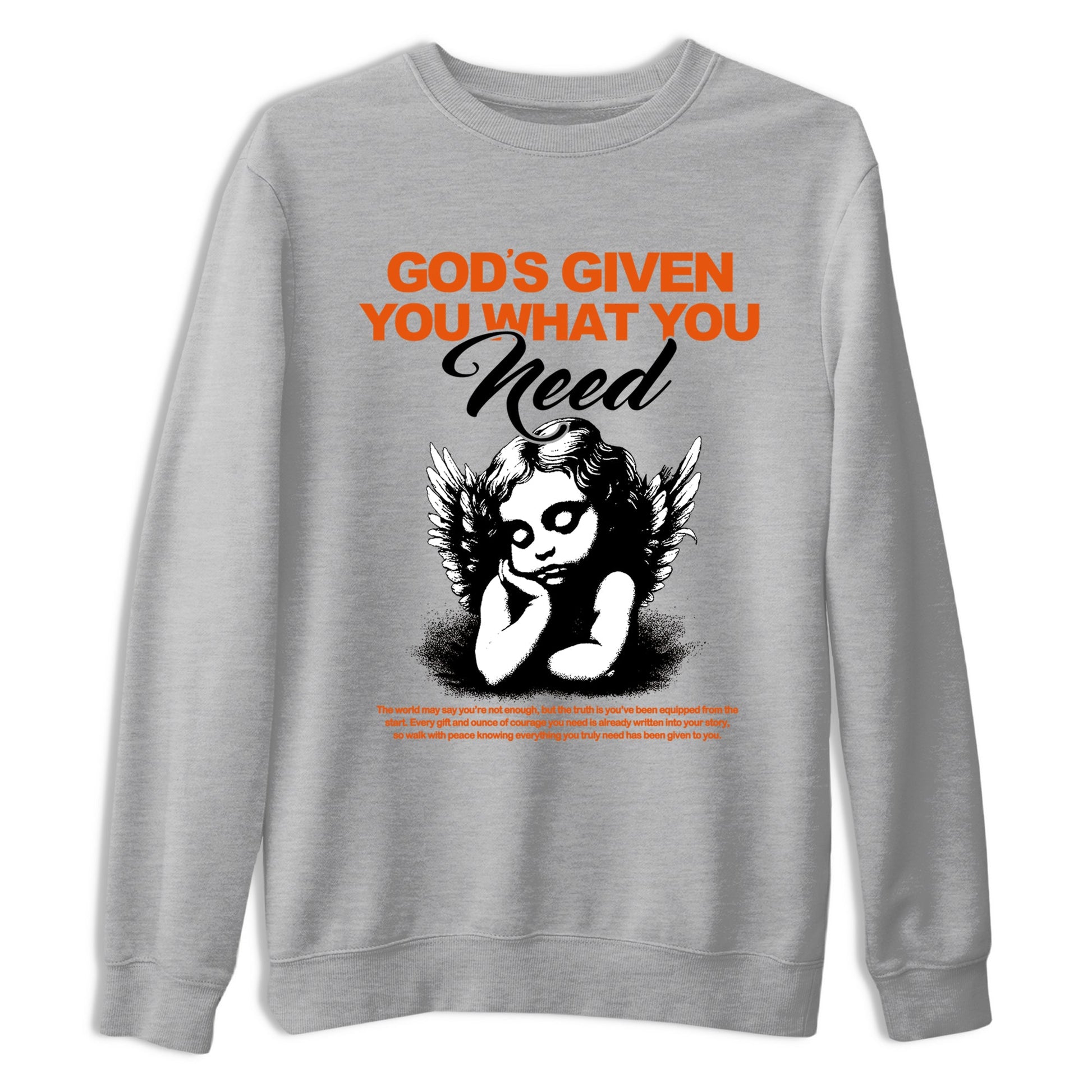 Sneaker match tees – Streetwear Graphic Tees Air Jordan 1 Shattered Backboard Sneakers – God's Given You What You Need Graphic Tee Heather Grey 2