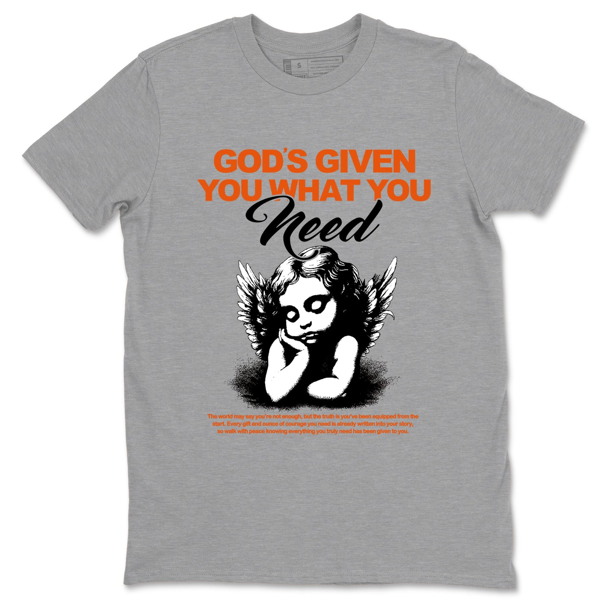 Sneaker match tees – Streetwear Graphic Tees Air Jordan 1 Shattered Backboard Sneakers – God's Given You What You Need Graphic Tee Heather Grey 2