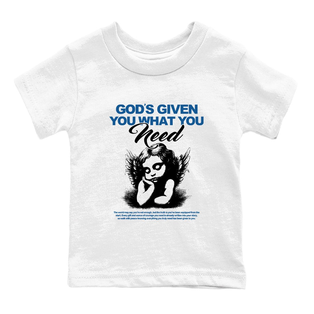 Sneaker match tees – Streetwear Graphic Tees Air Jordan 1 Travis Scott Fragment Sneakers – God's Given You What You Need Kids Craphic T-Shirt White 2