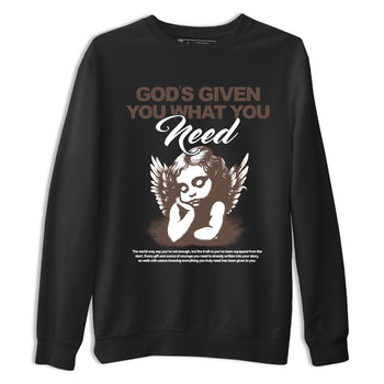 Sneaker match tees – Streetwear Graphic Tees Air Jordan 4 Cave Stone Sneakers – God's Given You What You Need Graphic Tee Black 2