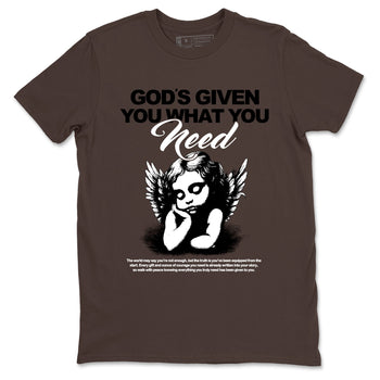 Sneaker match tees – Streetwear Graphic Tees Air Jordan 4 Cave Stone Sneakers – God's Given You What You Need Graphic Tee Dark Chocolate 2