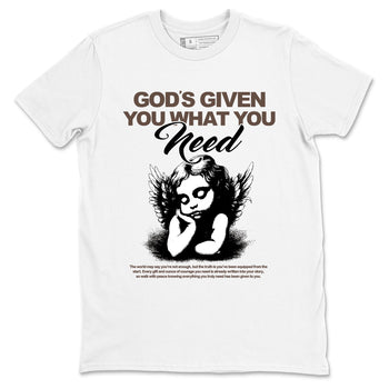 Sneaker match tees – Streetwear Graphic Tees Air Jordan 4 Cave Stone Sneakers – God's Given You What You Need Graphic Tee White 2