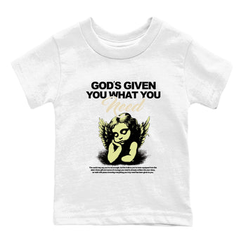 Sneaker match tees – Streetwear Graphic Tees Air Jordan 5 Luminous Green Sneakers – God's Given You What You Need Kids Craphic T-Shirt White 2