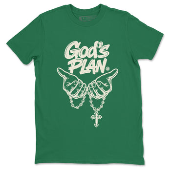 Sneaker Threads – Sneaker Tees To Match Air Jordan 1 Pro Green – God's Plan Graphic Tee Kelly Green 2. Perfect for Jordan releases 2025 colorways.