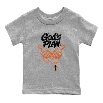 Sneaker match tees – Streetwear Graphic Tees Air Jordan 1 Shattered Backboard Sneakers – God's Plan Kids Craphic T-Shirt Heather Grey 2