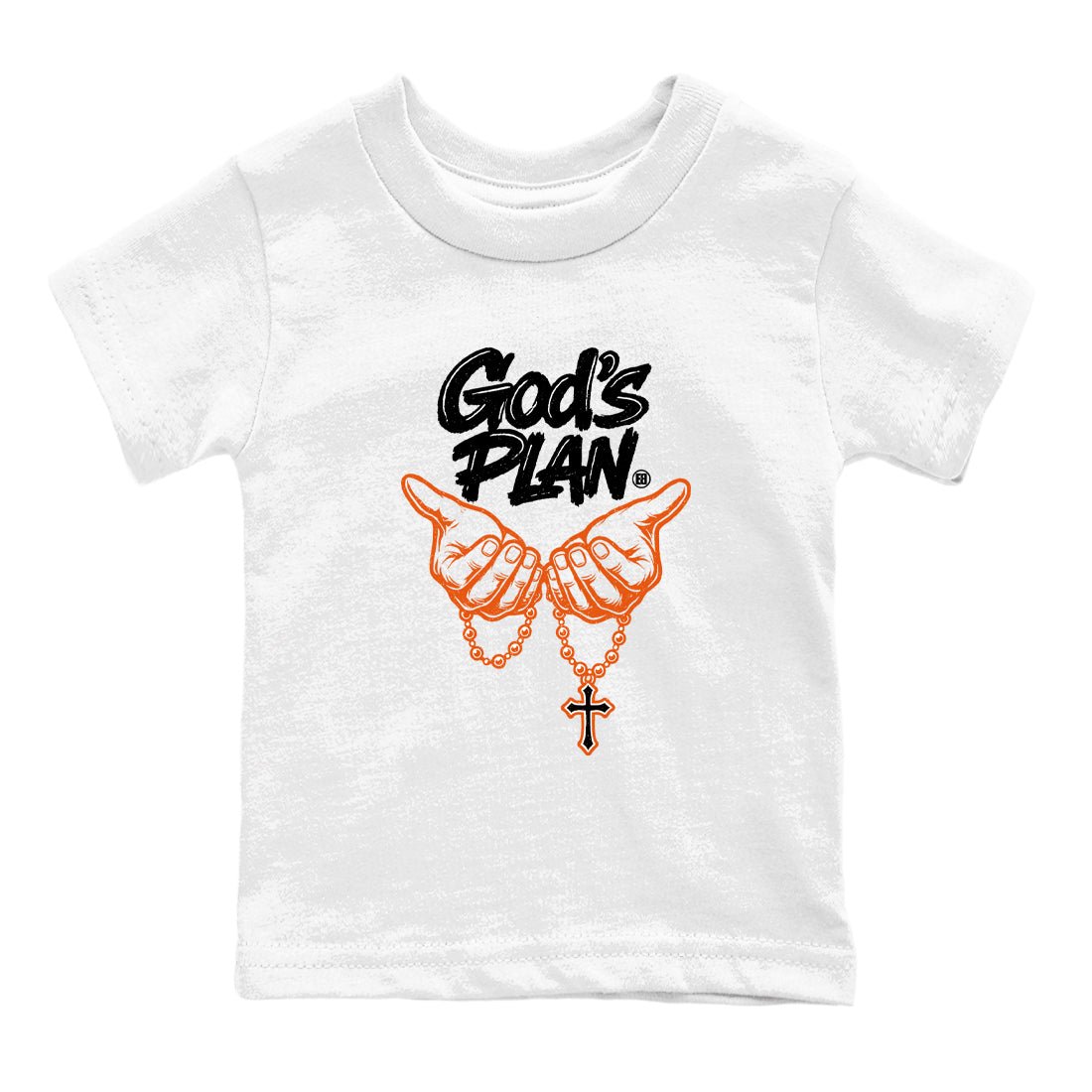 Sneaker match tees – Streetwear Graphic Tees Air Jordan 1 Shattered Backboard Sneakers – God's Plan Kids Craphic T-Shirt White 2
