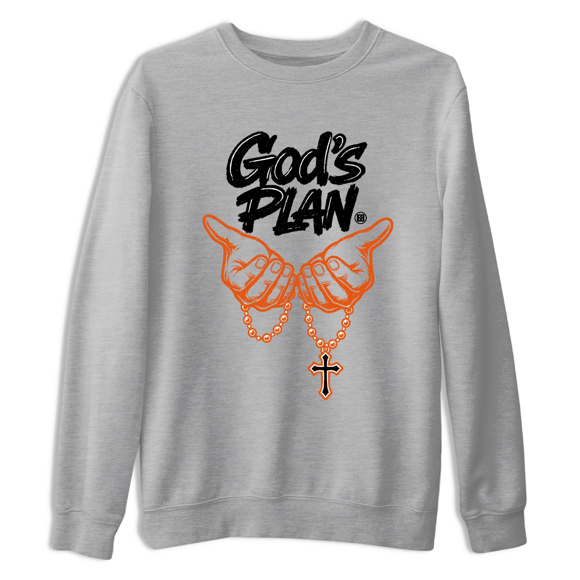 Sneaker match tees – Streetwear Graphic Tees Air Jordan 1 Shattered Backboard Sneakers – God's Plan Graphic Tee Heather Grey 2