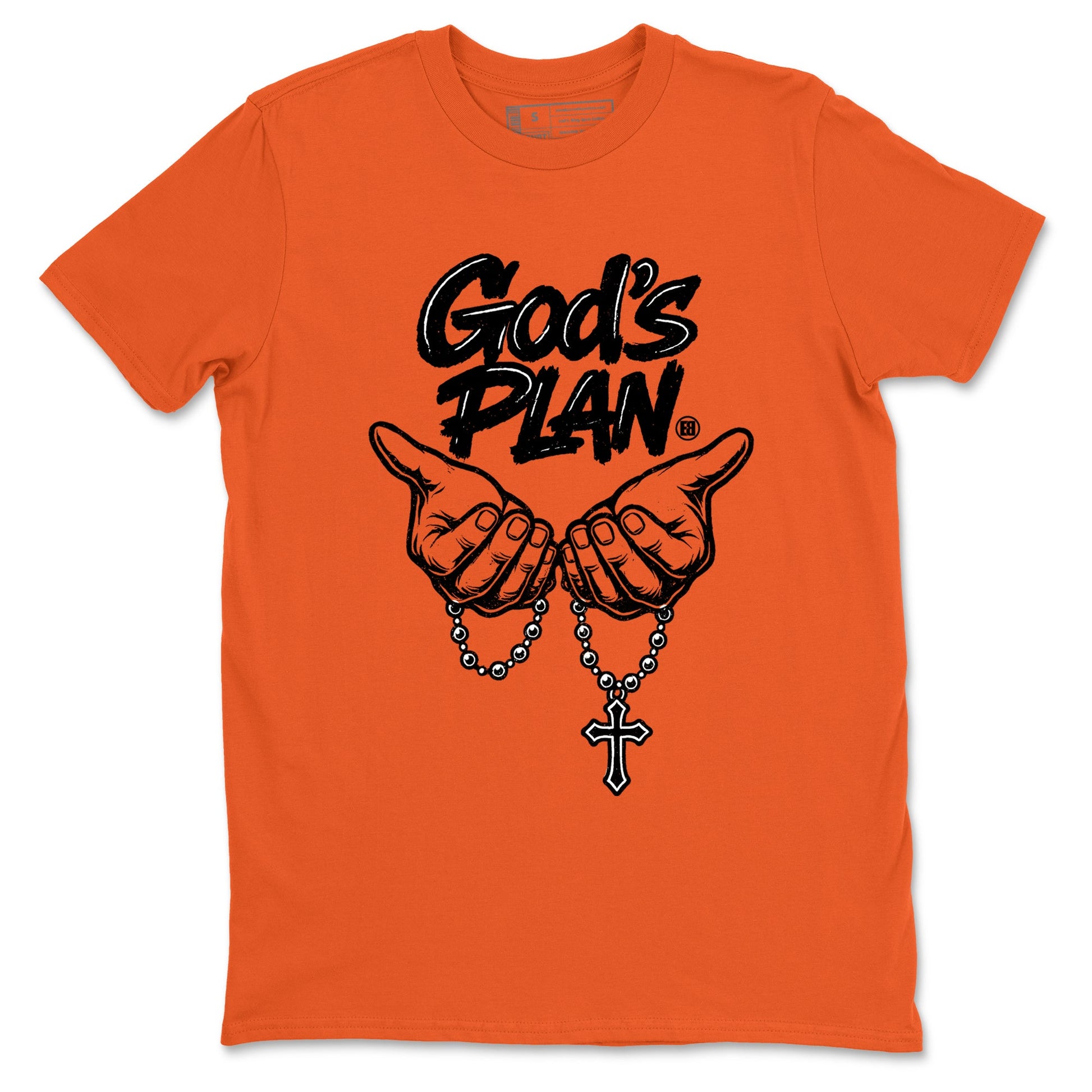 Sneaker match tees – Streetwear Graphic Tees Air Jordan 1 Shattered Backboard Sneakers – God's Plan Graphic Tee Orange 2