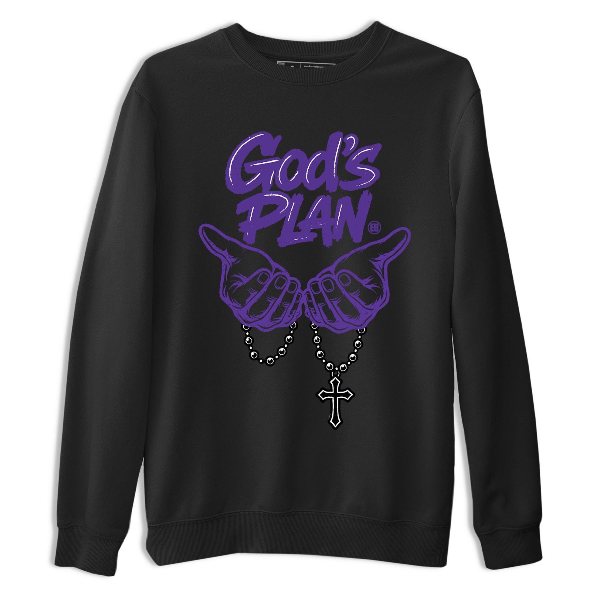 Sneaker match tees – Sneaker Tees To Match Air Jordan 11 Canyon Purple Shoes – God's plan Tee Black 2