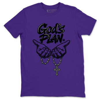 Sneaker match tees – Sneaker Tees To Match Air Jordan 11 Canyon Purple Shoes – God's plan Tee Purple 2