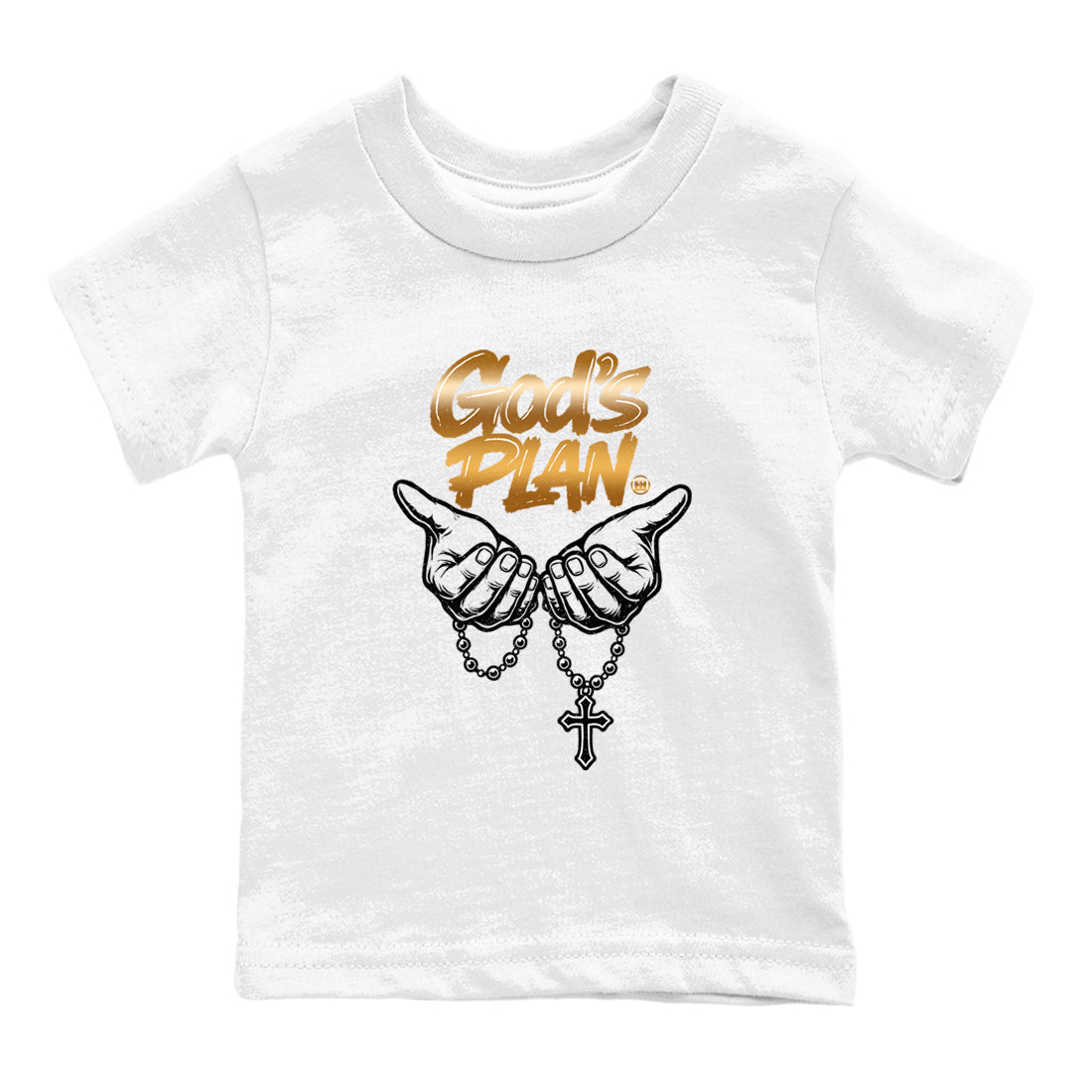 12s Taxi Sneaker match tees – Sneaker Tees To Match Air Jordan 12 Taxi Shoes – God's Plan Kids T-Shirt White 2