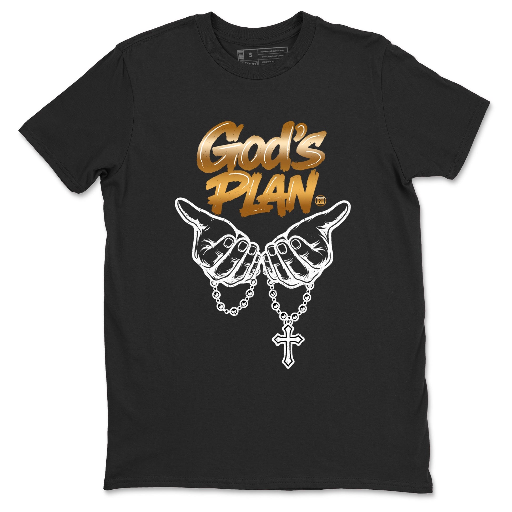 12s Taxi Sneaker match tees – Sneaker Tees To Match Air Jordan 12 Taxi Shoes – God's Plan Tee Black 2