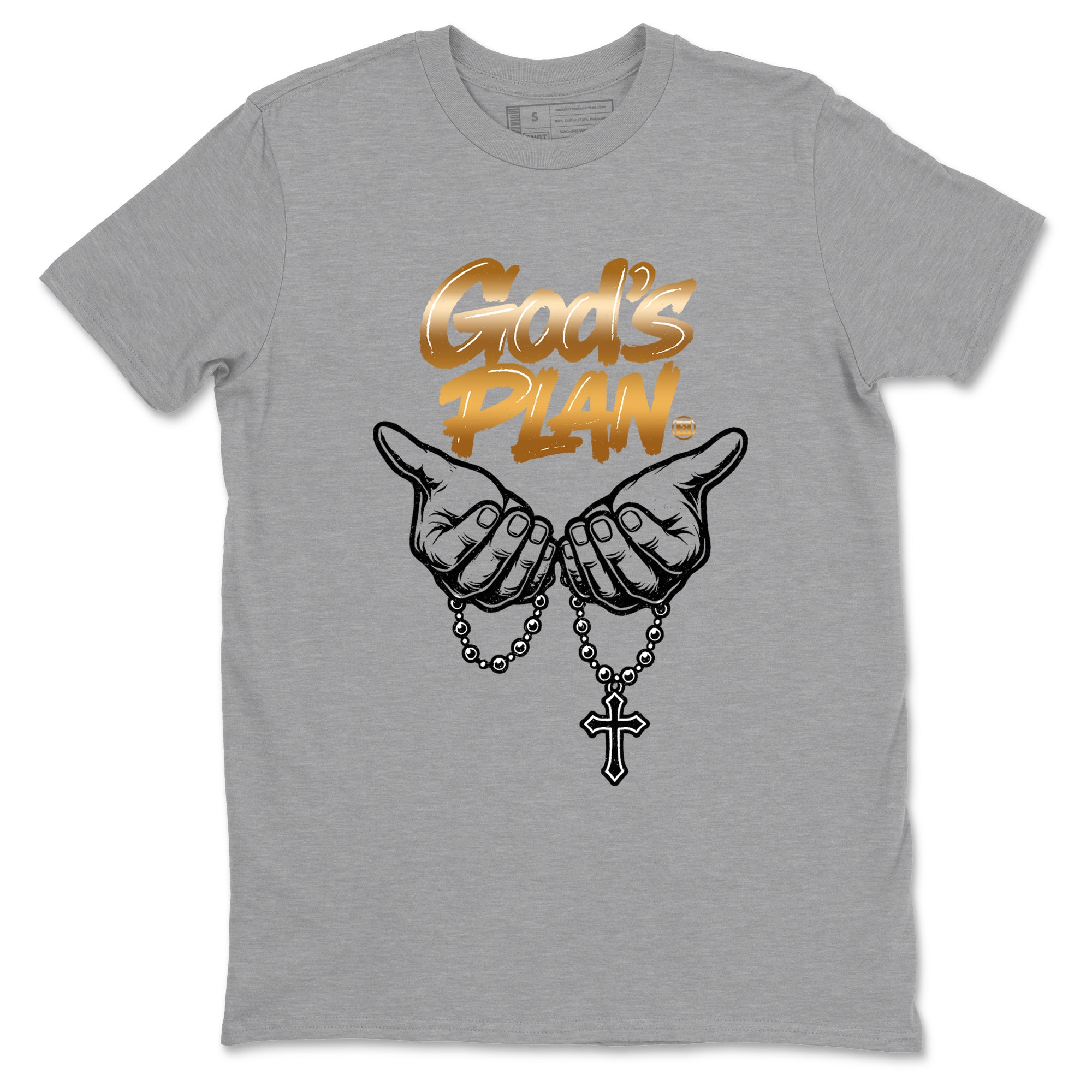 12s Taxi Sneaker match tees – Sneaker Tees To Match Air Jordan 12 Taxi Shoes – God's Plan Tee Heather Grey 2