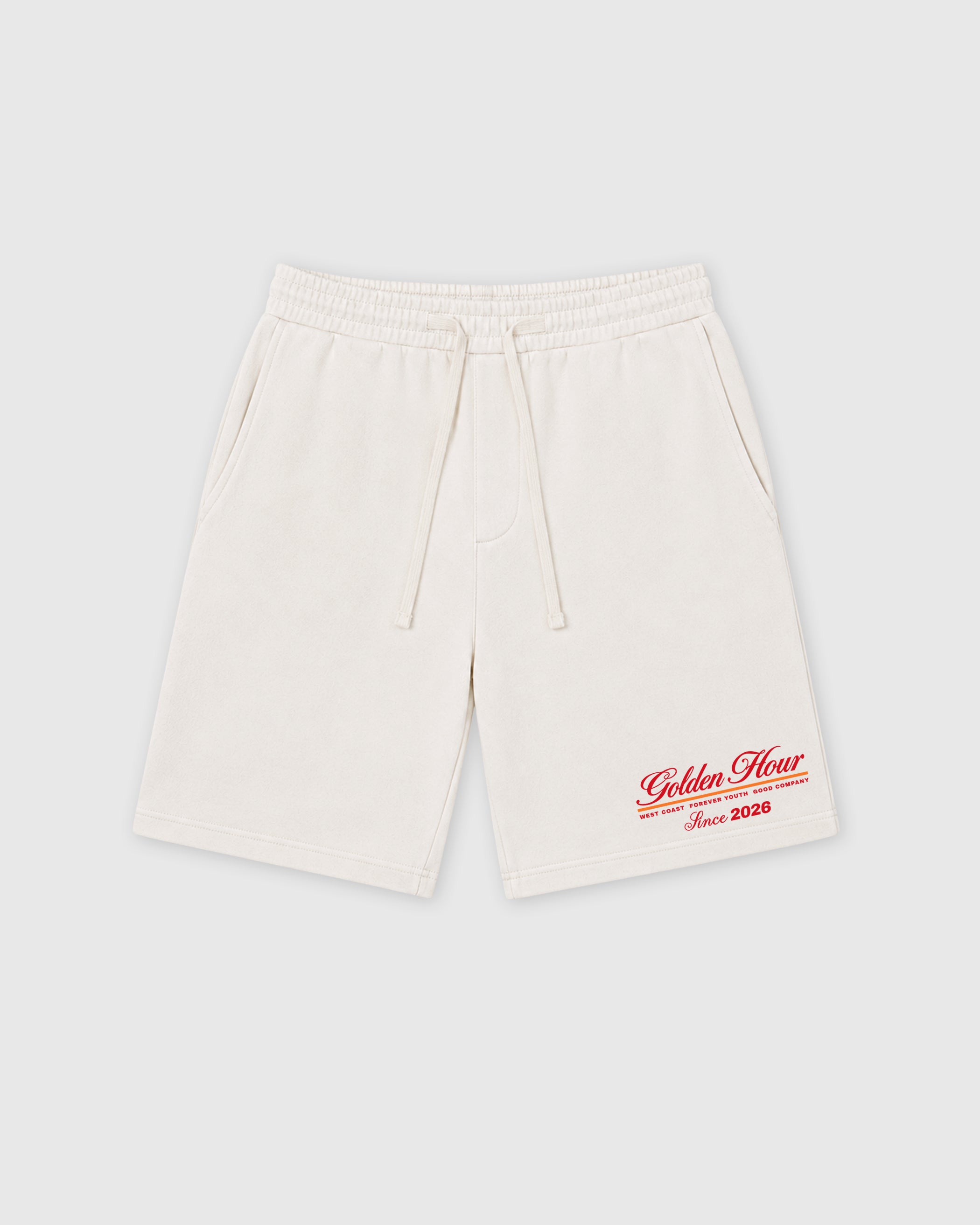 The Golden Hour graphic fleece shorts deliver a relaxed streetwear look with premium fleece comfort and bold graphic details, designed to match the Air Jordan 5 Sunset and complete your sneaker rotation.