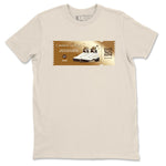 5s Golden Ticket shirts to match jordans  Golden Ticket shirts to match jordans Air Jordan 5 Golden Ticket match shoes to clothes SNRT Sneaker Tees unisex cotton Natural 2 shirts