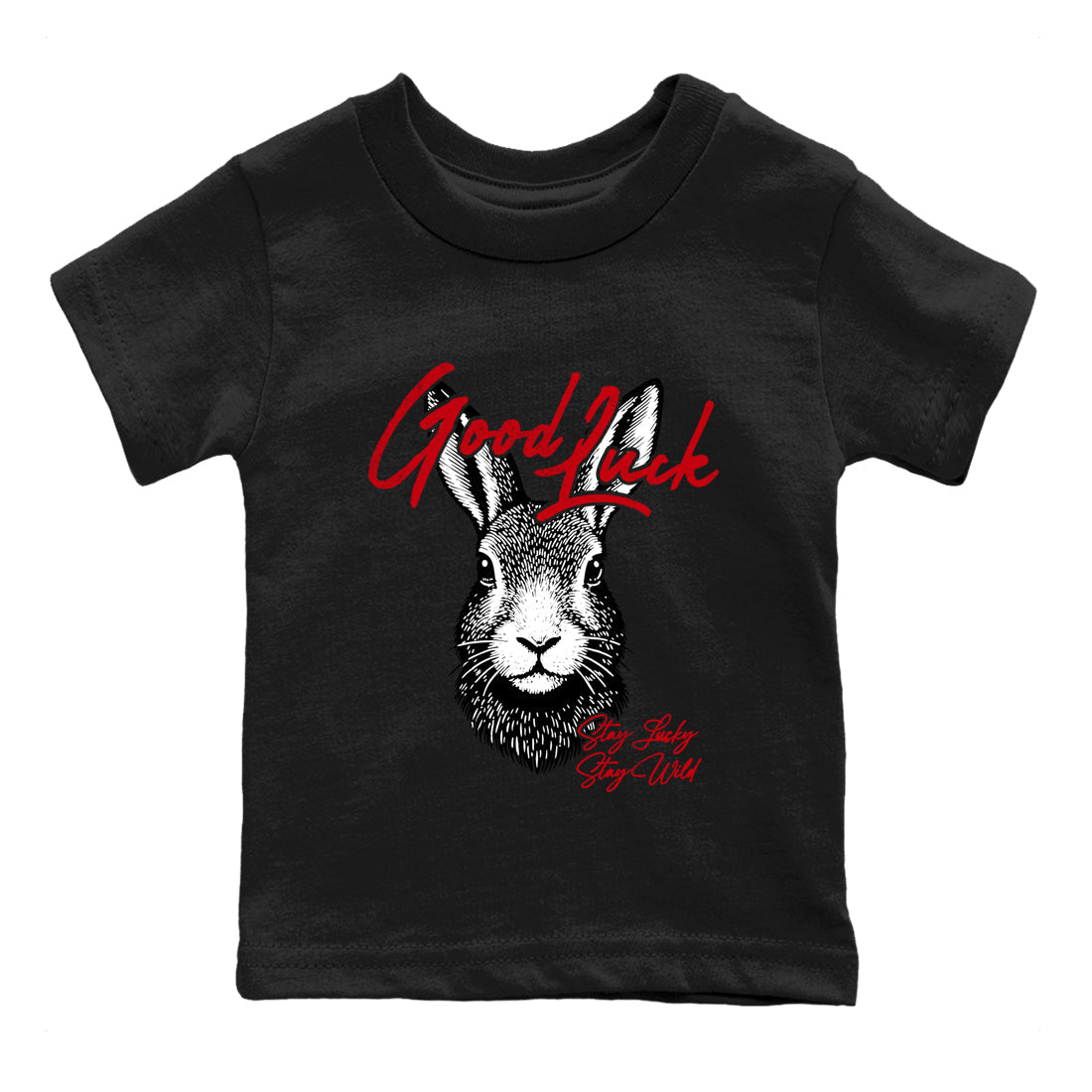 Best Sneakerfit graphic tee – Sneaker Tees To Match Air Jordan 1 Low Chicago Sneakers – Good Luck Kids T-Shirt Black 2