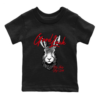 Best Sneakerfit graphic tee – Sneaker Tees To Match Air Jordan 1 Low Chicago Sneakers – Good Luck Kids T-Shirt Black 2