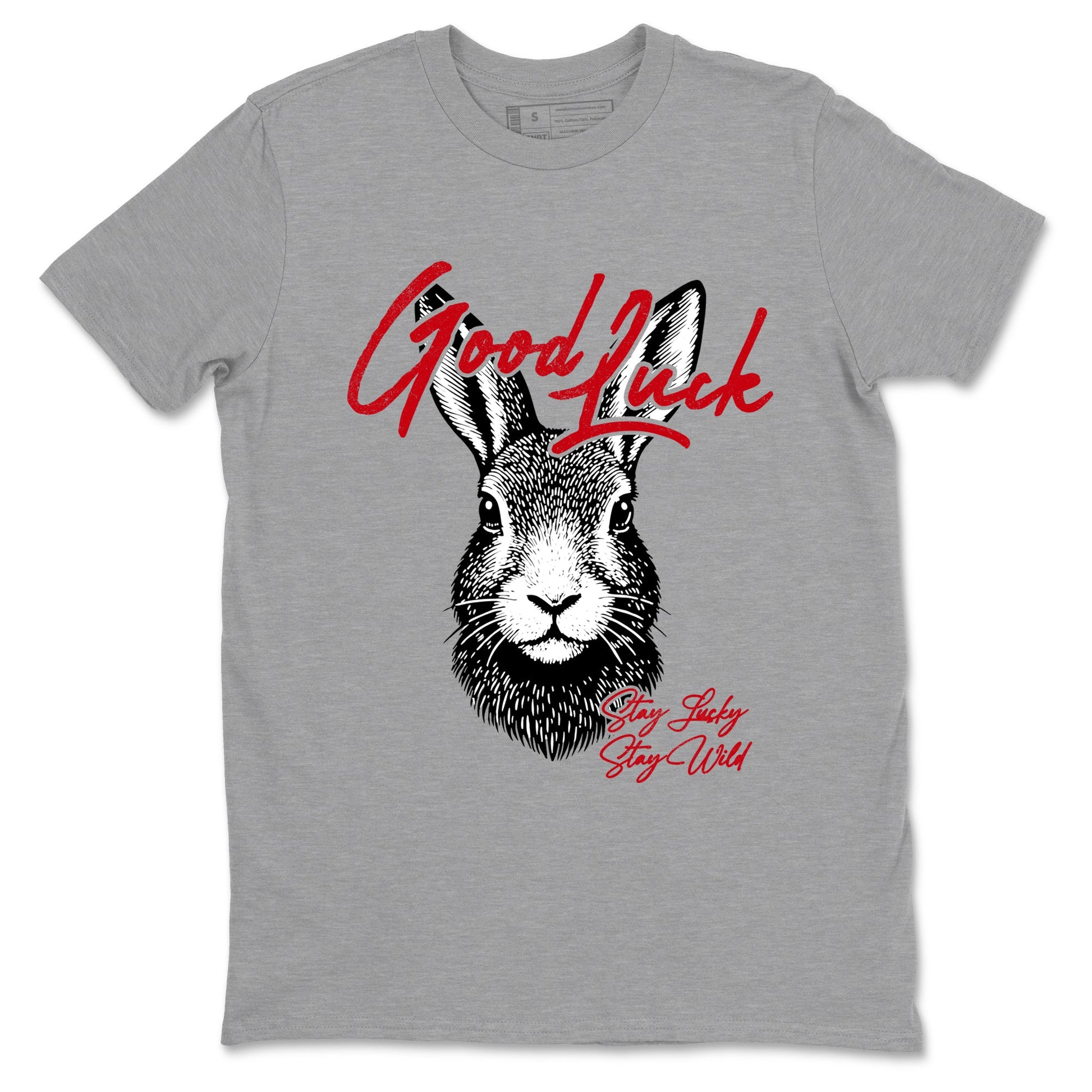 Best Sneakerfit graphic tee – Sneaker Tees To Match Air Jordan 1 Low Chicago Sneakers – Good Luck Tee Heather Grey 2