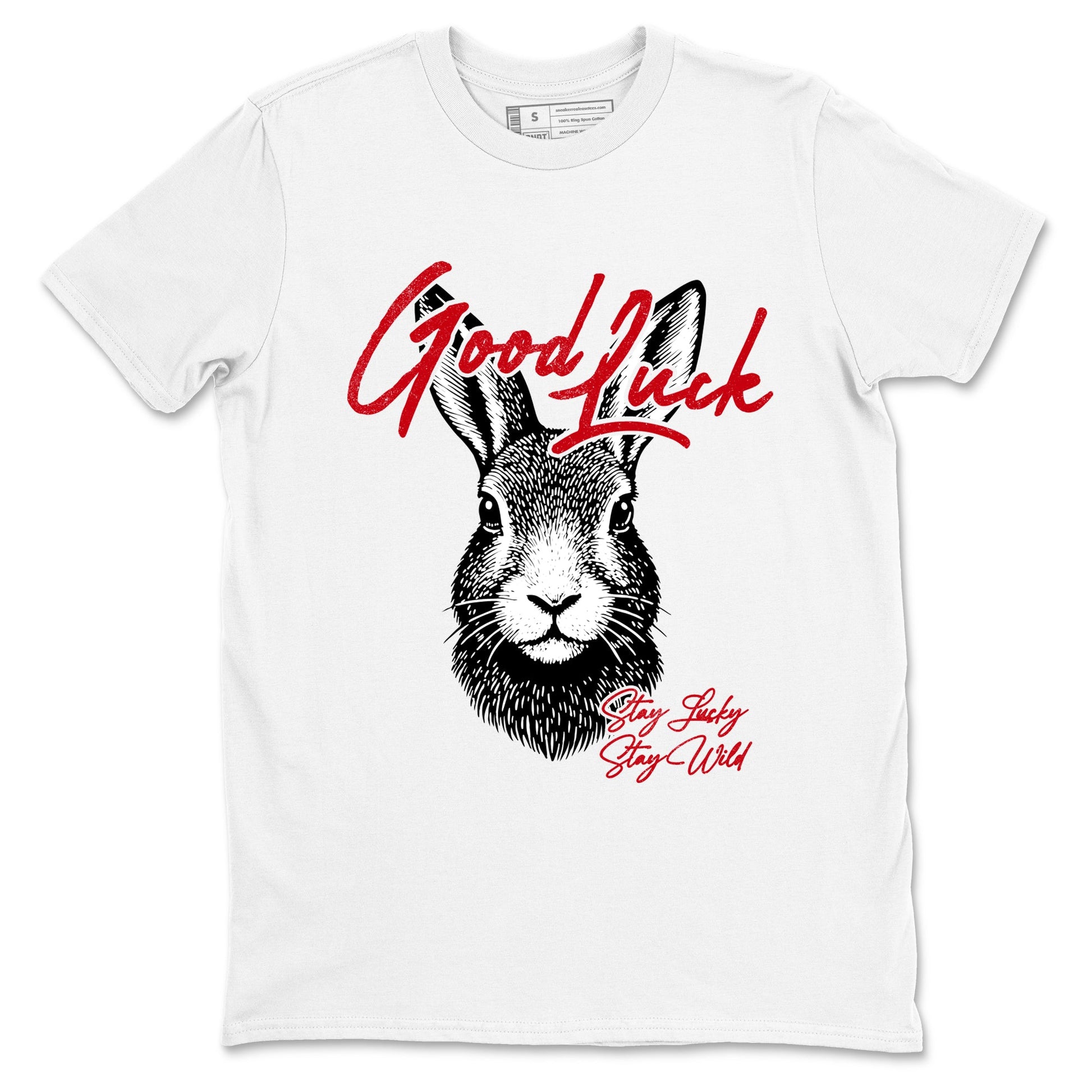 Best Sneakerfit graphic tee – Sneaker Tees To Match Air Jordan 1 Low Chicago Sneakers – Good Luck Tee White 2