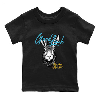Sneaker match tees – Sneaker Tees To Match Air Jordan 11 Gamma Shoes – Good Luck Kids T-Shirt Black 2