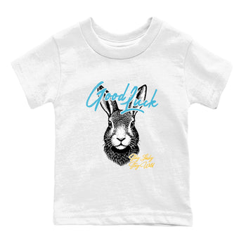 Sneaker match tees – Sneaker Tees To Match Air Jordan 11 Gamma Shoes – Good Luck Kids T-Shirt White 2